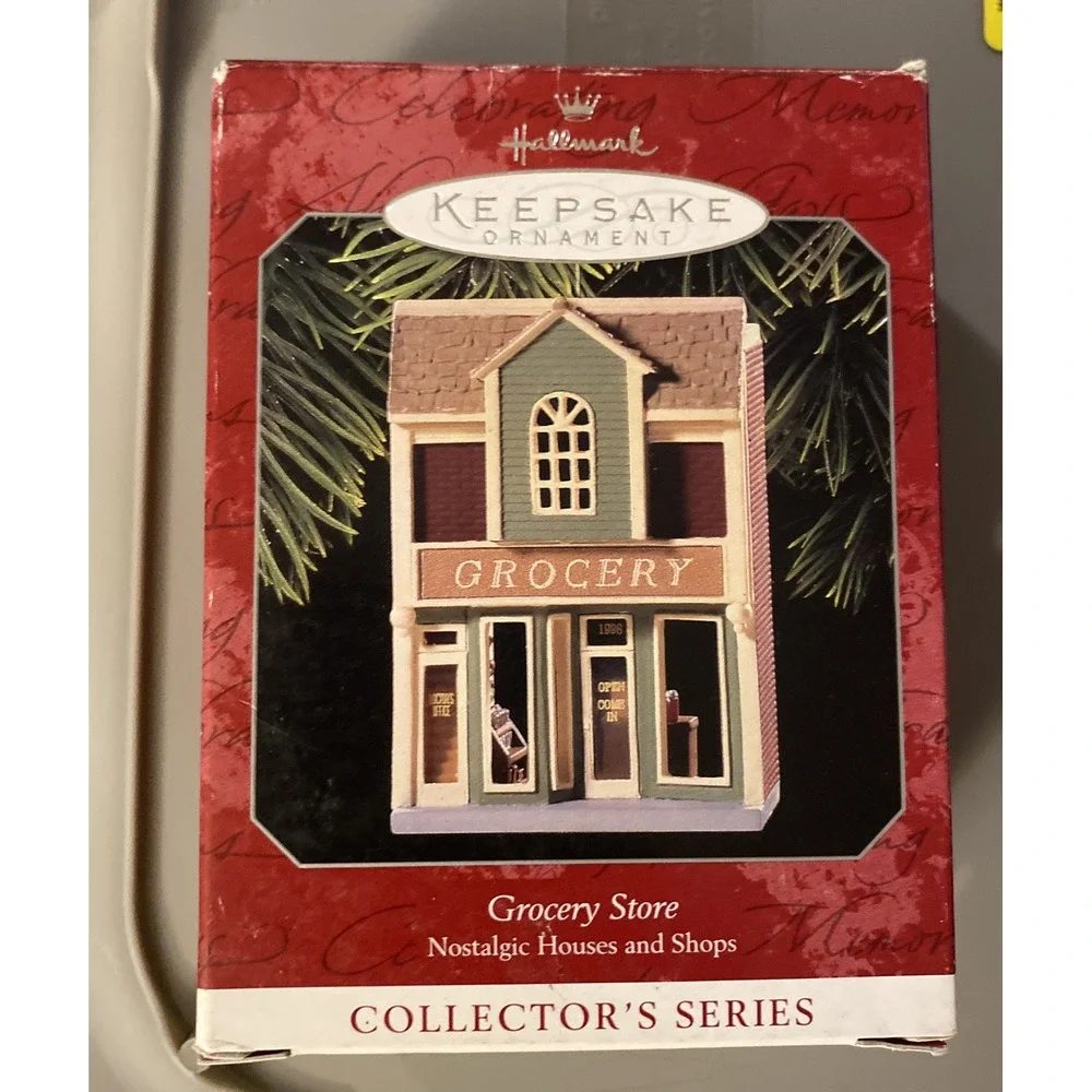 Hallmark 1998 GROCERY‎ STORE #15 Nostalgic Houses and Shops Series Original Box